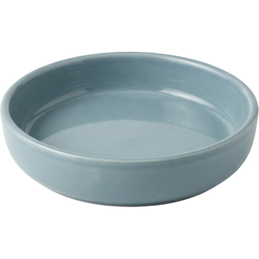 Blnkg Shallow Ceramic Cat Food Dish Mist 8 oz