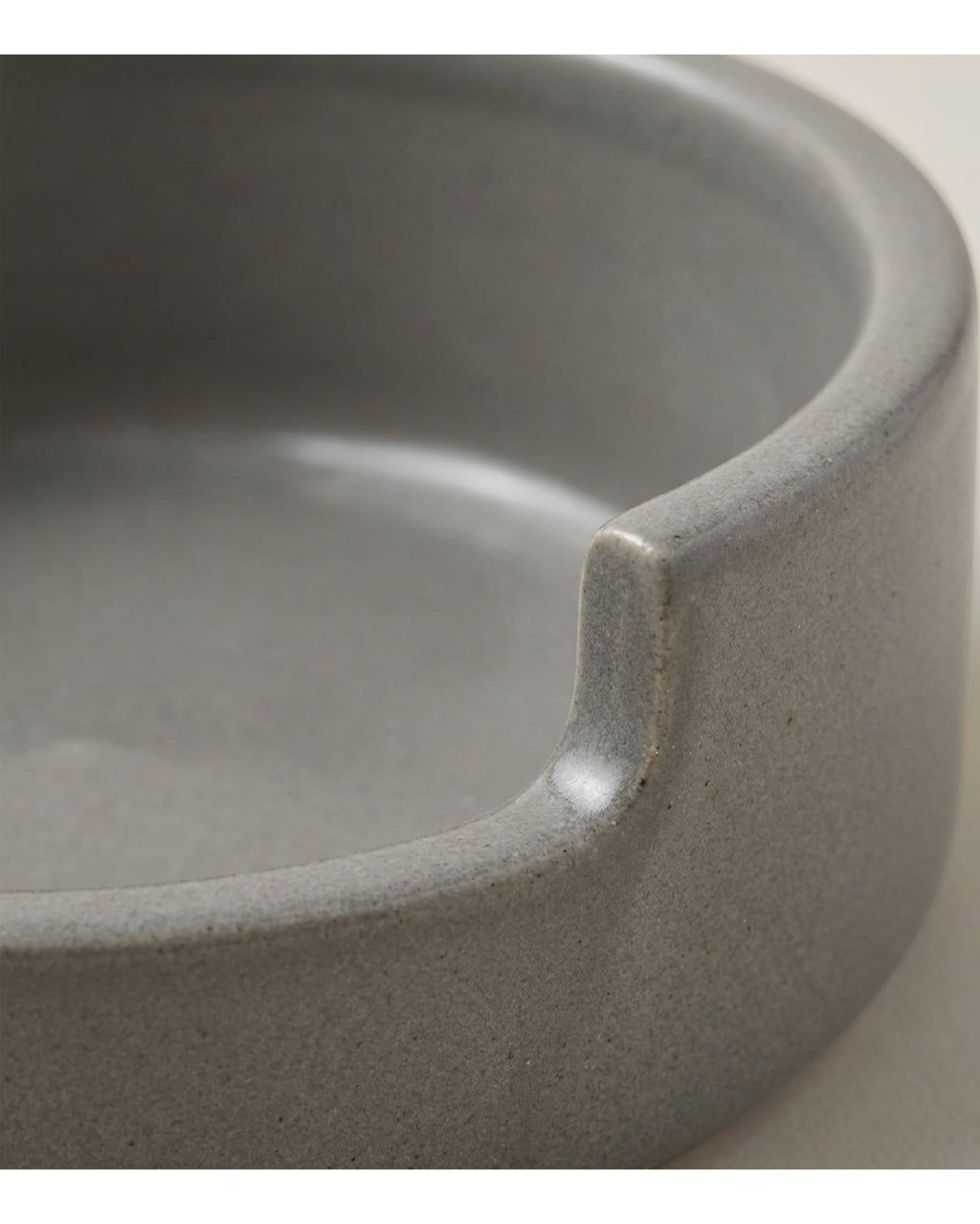 Blnkg Weighted Ceramic Dog Bowl Stone 24 oz
