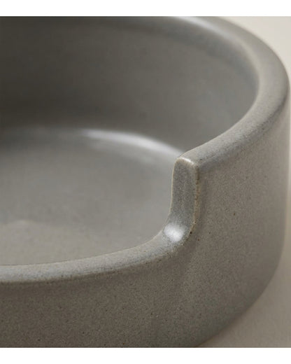 Blnkg Weighted Ceramic Dog Bowl Stone 24 oz